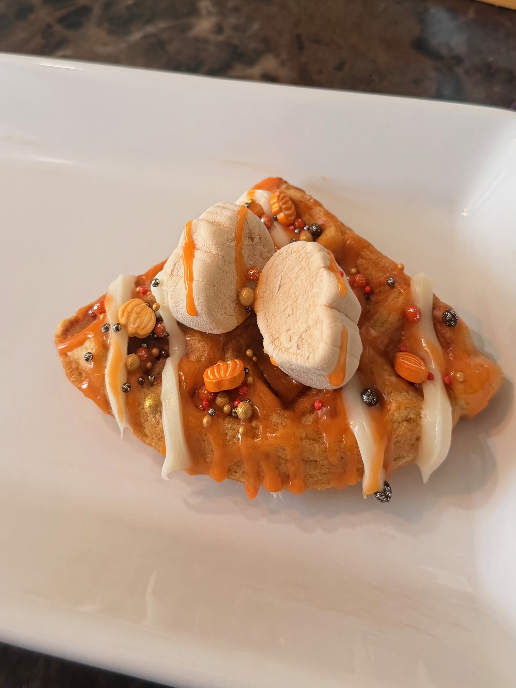Pumpkin waffle